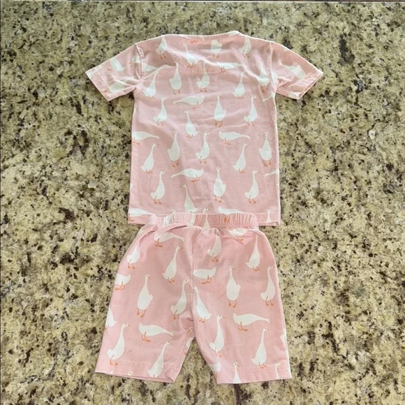Pink Goose Print Pajama Set for Cozy Nights - Picture 6 of 6